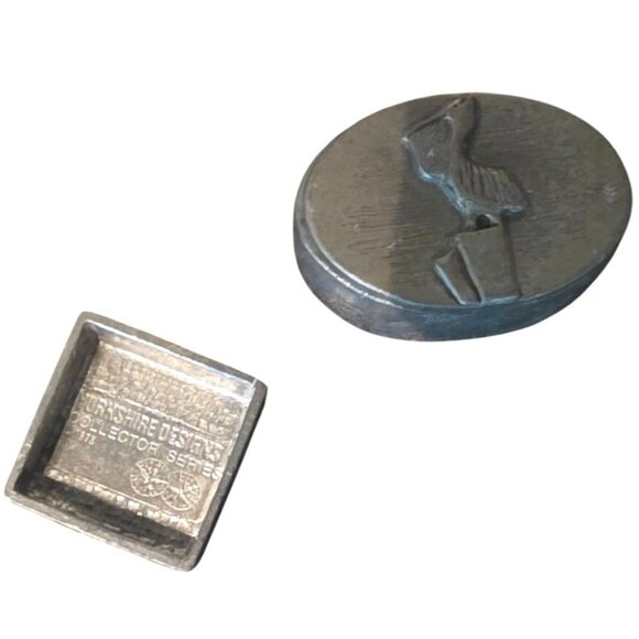 4 Vintage Trinket Boxes Yorkshire Designs Pewter 1978 Costal Collector Series 1" - Picture 8 of 16